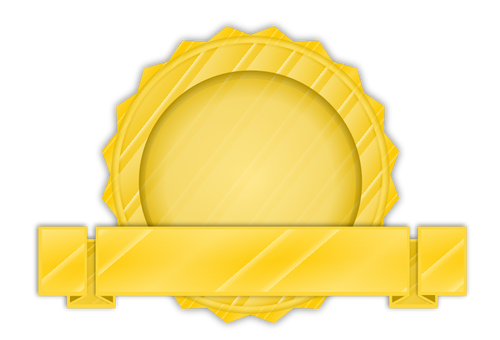 Grafika wektorowa złota pieczęć