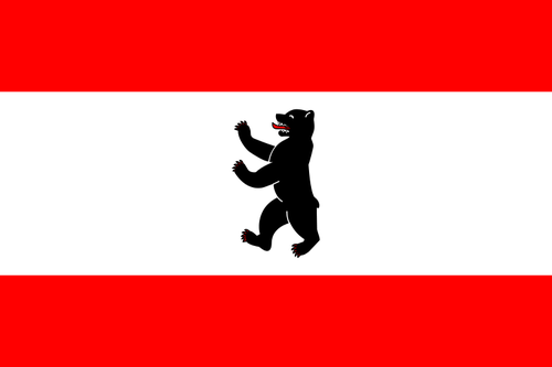 Flag of Berlin vector graphics