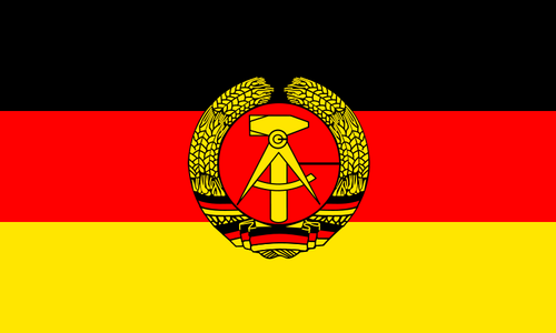 Flag of the German Democratic Republic vector image