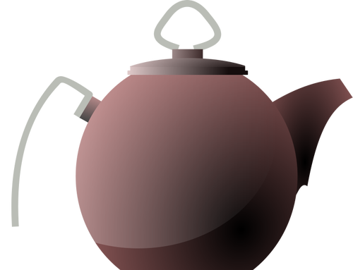Vektorové ilustrace z hrnce konvice nebo čaj