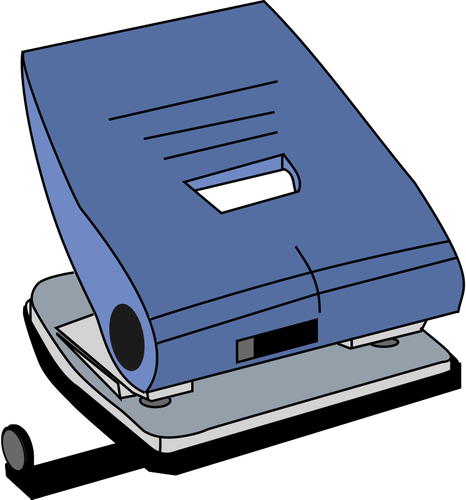 Paper hole punch vector drawing