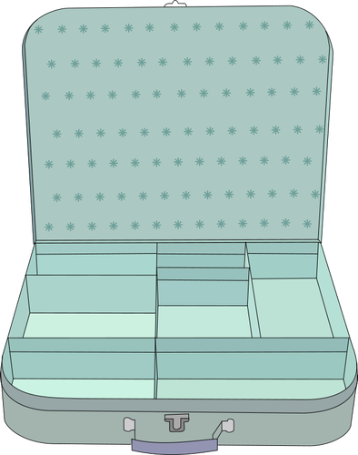 Kofferten vector illustrasjon