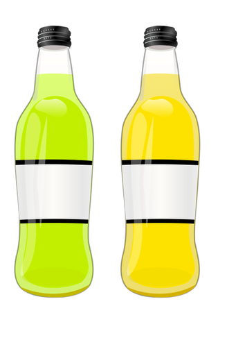 Grafika wektorowa butelek