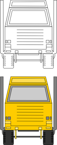 Tonka toys delivery truck vector clip art