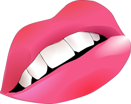 Vector graphics of lips