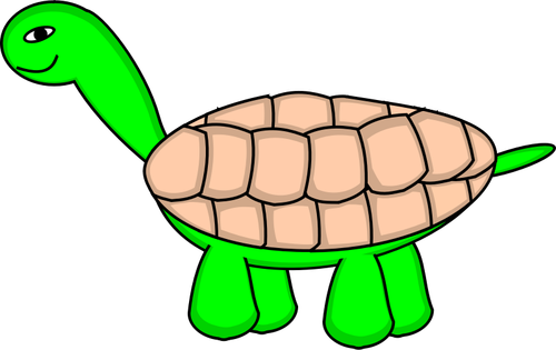 Vector graphics of tortoise with shell