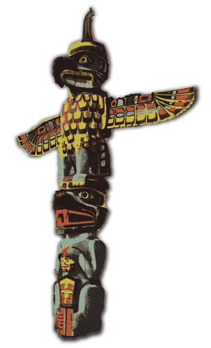 Totem pole vector art