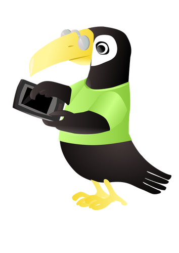 Toucan cu comprimat vector miniaturi