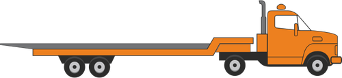 Vektorritning av långa bärgningsbil