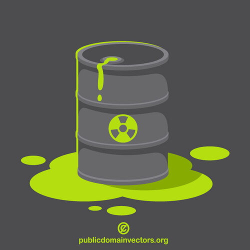 Toxic waste barrel