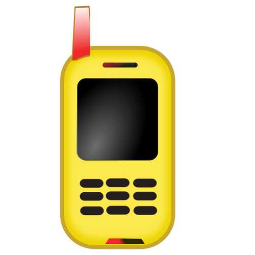 Toy mobile phone phone vector clip art