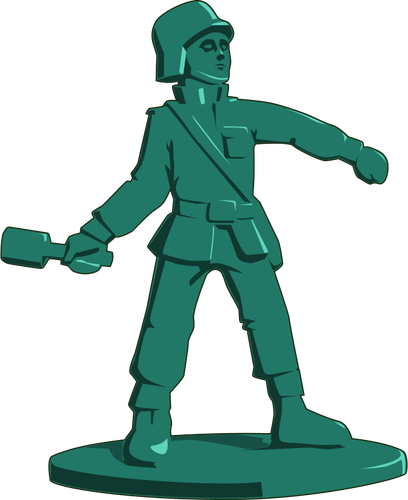 Игрушка солдат векторное изображение