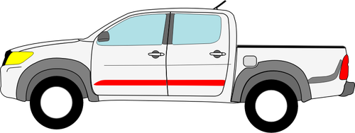 Toyota Hilux vector tekening