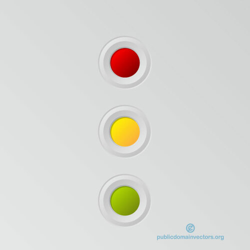 Traffic lights symbol vector image