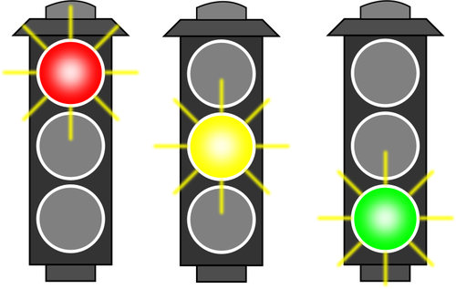 Traffic lights selection vector image