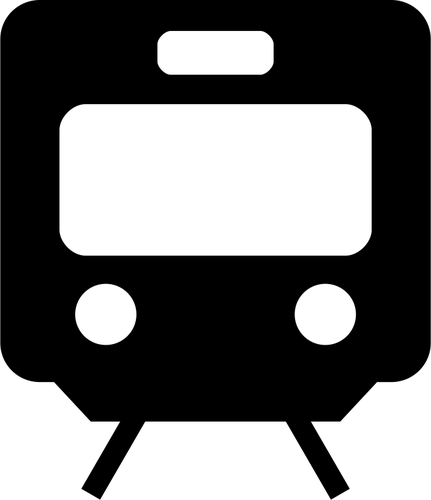 האיור וקטור של pictogram הרכבת