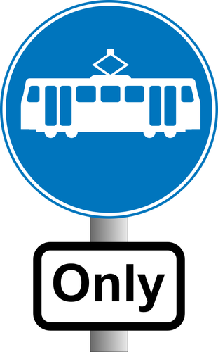 Straßenbahnen-Straßenschild