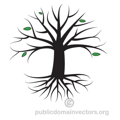 Autumn tree vector graphics