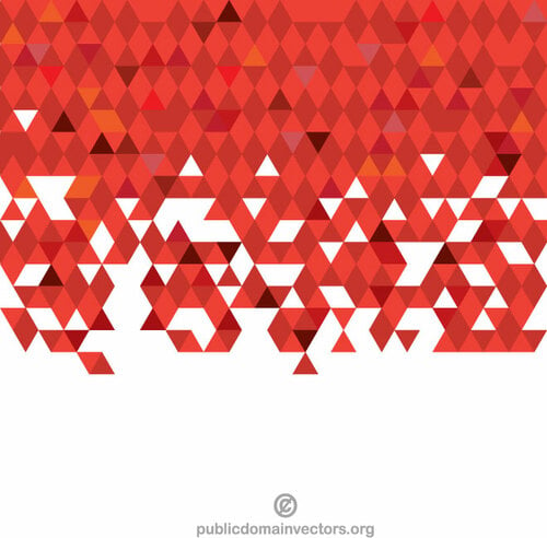 Červený trojúhelníkový vzor