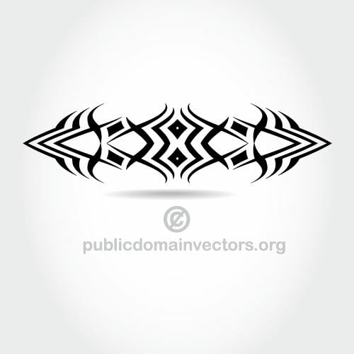 Symbole de tatouage tribal vecteur
