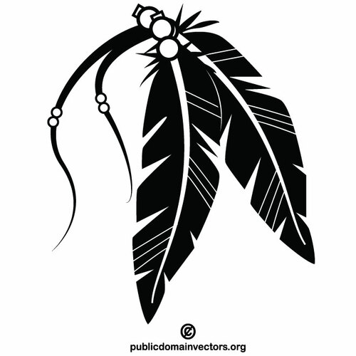 Tribal feathers Public domain vectors