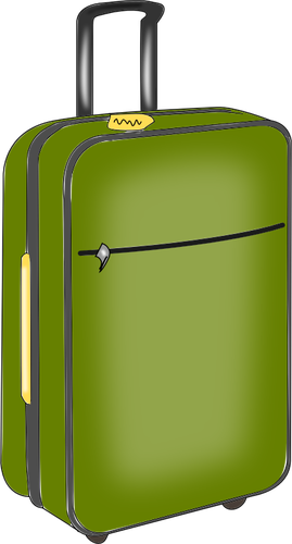 Zielony bagażu