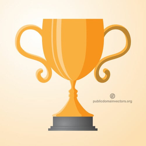 Trophy vector clip art