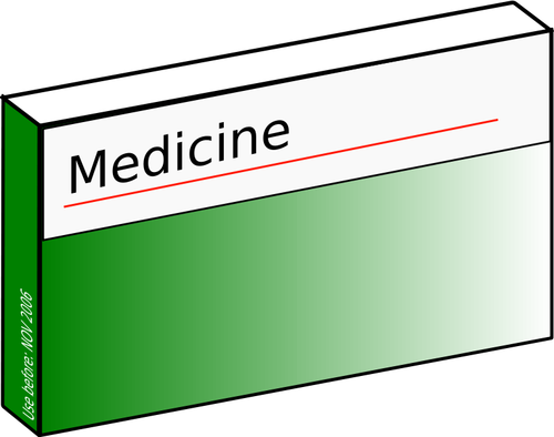 Farmaceutické kartonu vektor