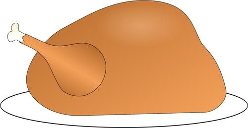 Векторное изображение Турции на блюде