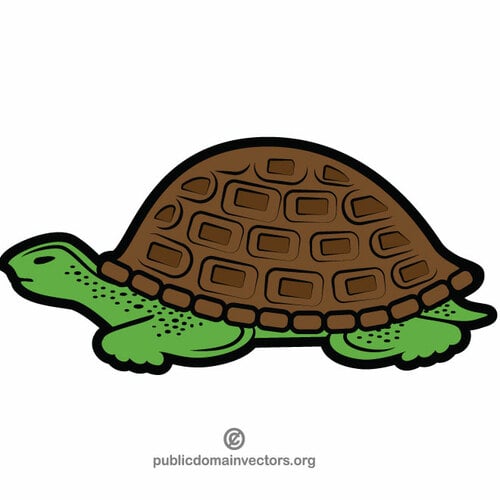 Schildpad cartoon glinsterende clip art