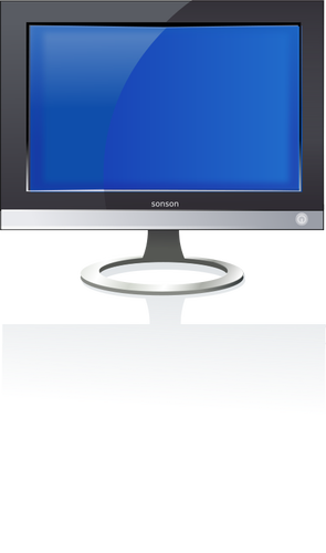 LCD monitor vektorové kreslení