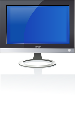 LCD monitor vektorritning