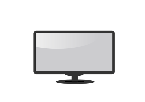 LCD monitor vector tekening