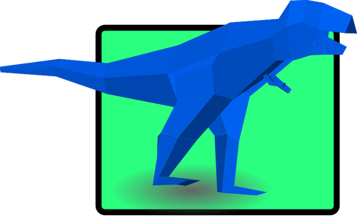 Biru tyrannosaurus vektor ilustrasi