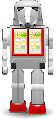 Startoy רובוט בתמונה וקטורית