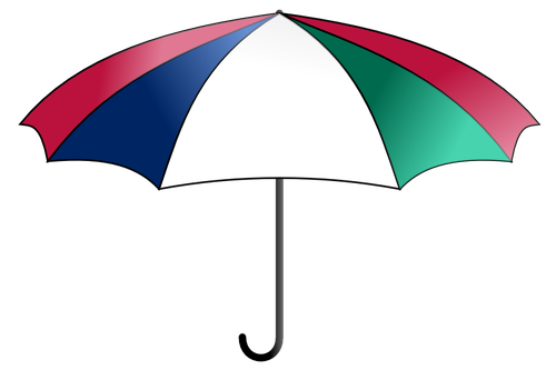 Vector graphics of colorful umbrella