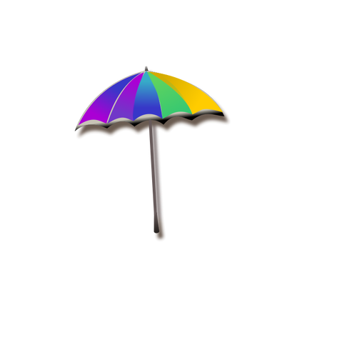 레인 보우 우산의 벡터 그래픽