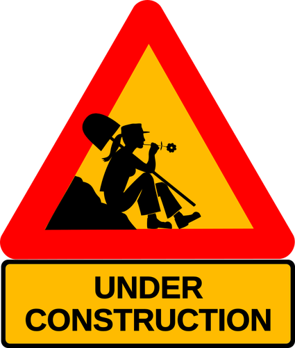 Under construction vector image