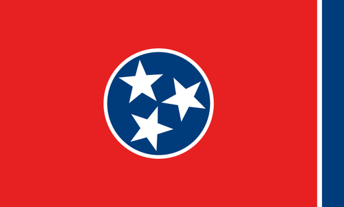 Vcetor bilde av flagg Tennessee