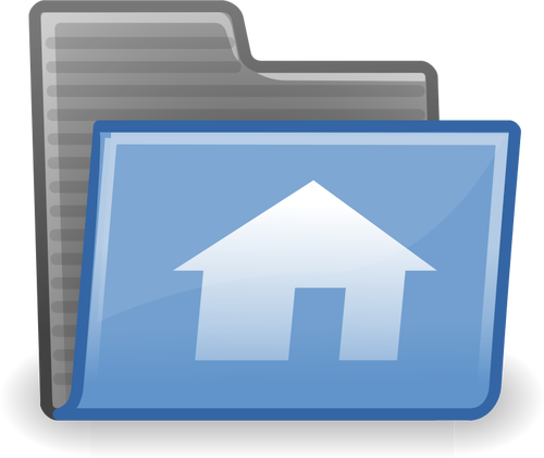 Gambar Rumah Folder Ikon Vektor Domain Publik Icon