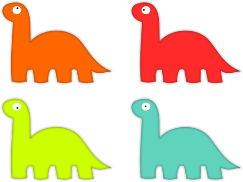 Dinosaur pictogrammen