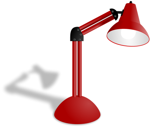 Red lamp vector illustration