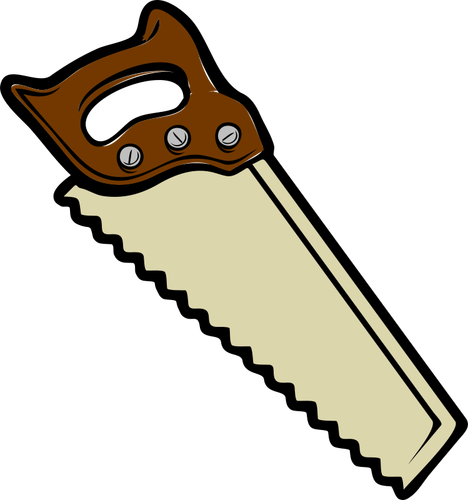 Hand saw vector image