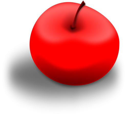 Red apple vector image