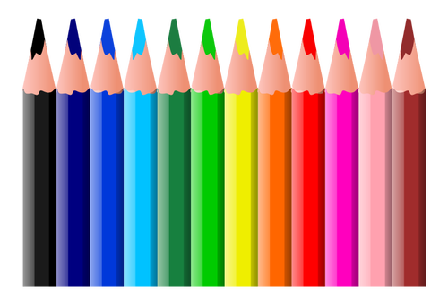 Lápis de colorir vector clipart