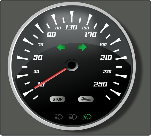Vector graphics of speedometer