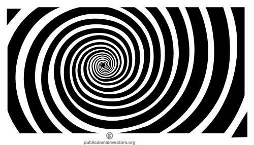 Negru spirală vectoriale