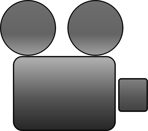 Vector image of video camera icon