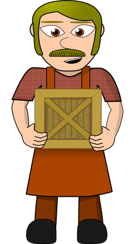 Worker with box