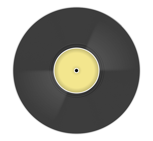 Vektortegning av farge vinylplate